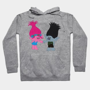 Poppy and Branch from Trolls Dreamworks Hoodie